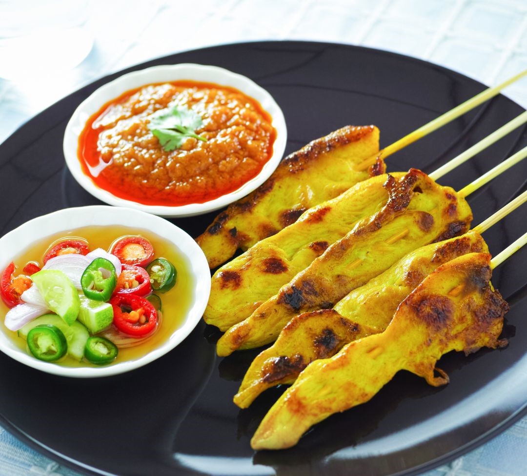 Delicious Thai cuisine food selection